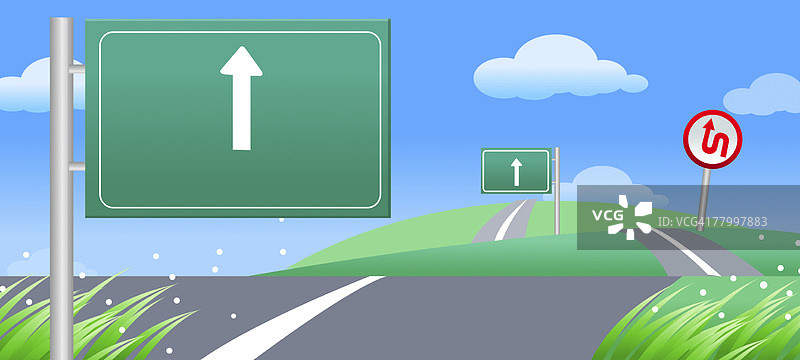 路标特写图片素材