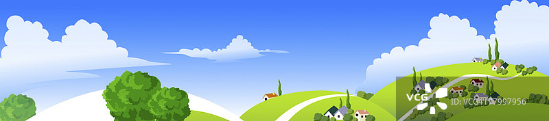 建筑物在景观上的高角度景观图片素材