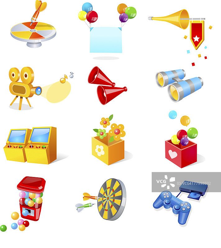 多种娱乐物品图片素材