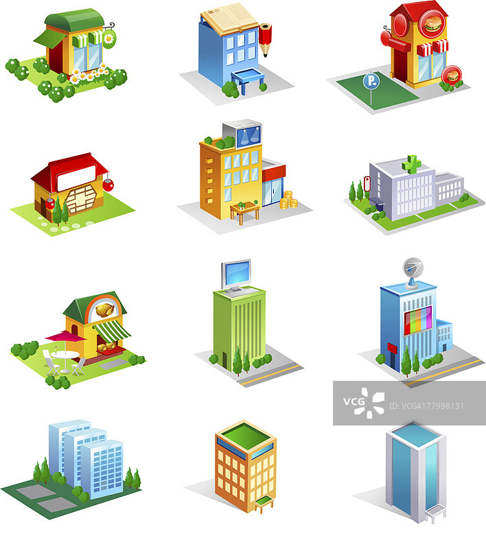 各种商业建筑图片素材