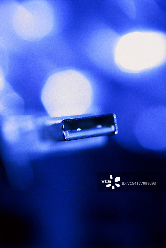 USB连接器特写图片素材