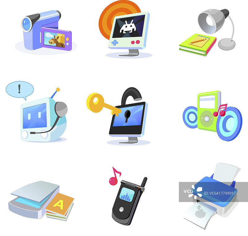 多种电子产品特写图片素材