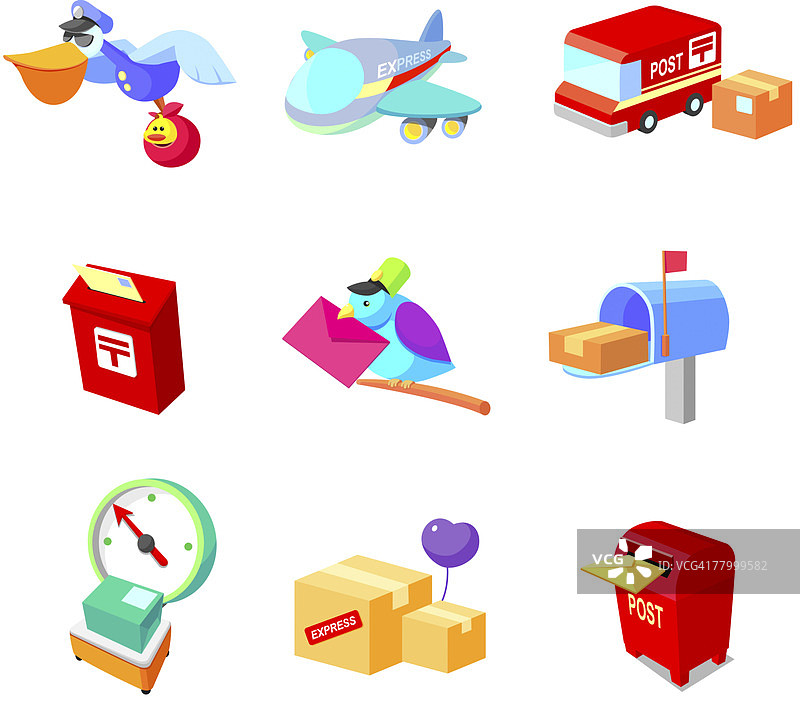 邮政服务方式图片素材
