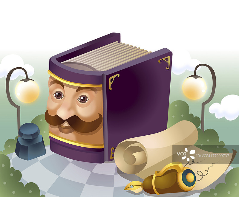 魔法书特写图片素材