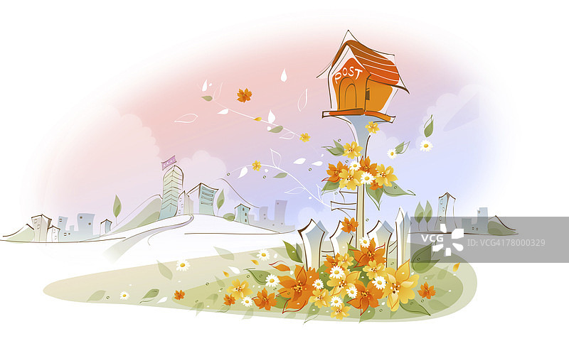 鸟屋近景图片素材