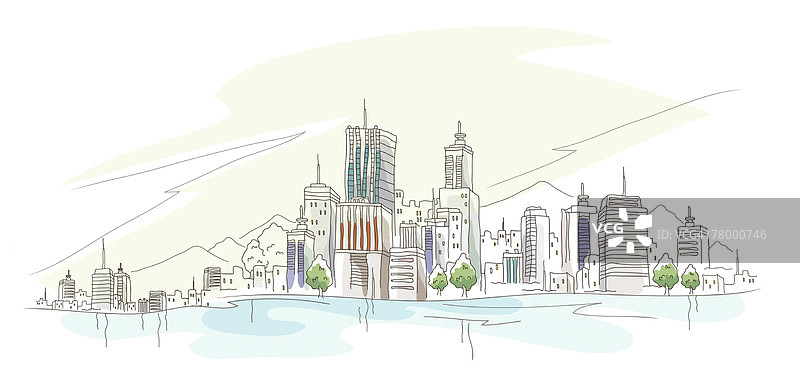 海滨建筑图片素材