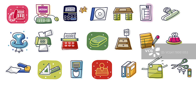 多种物品特写图片素材