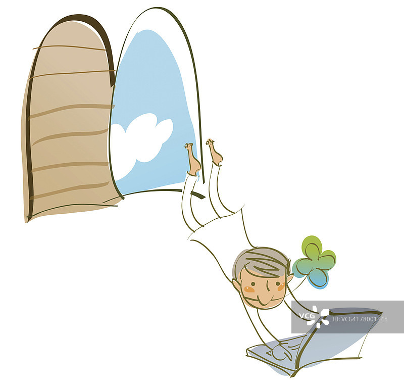 男人躺着使用笔记本电脑图片素材