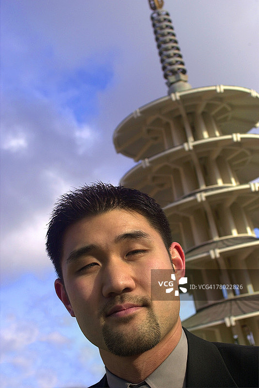 旧金山日本城男子肖像图片素材
