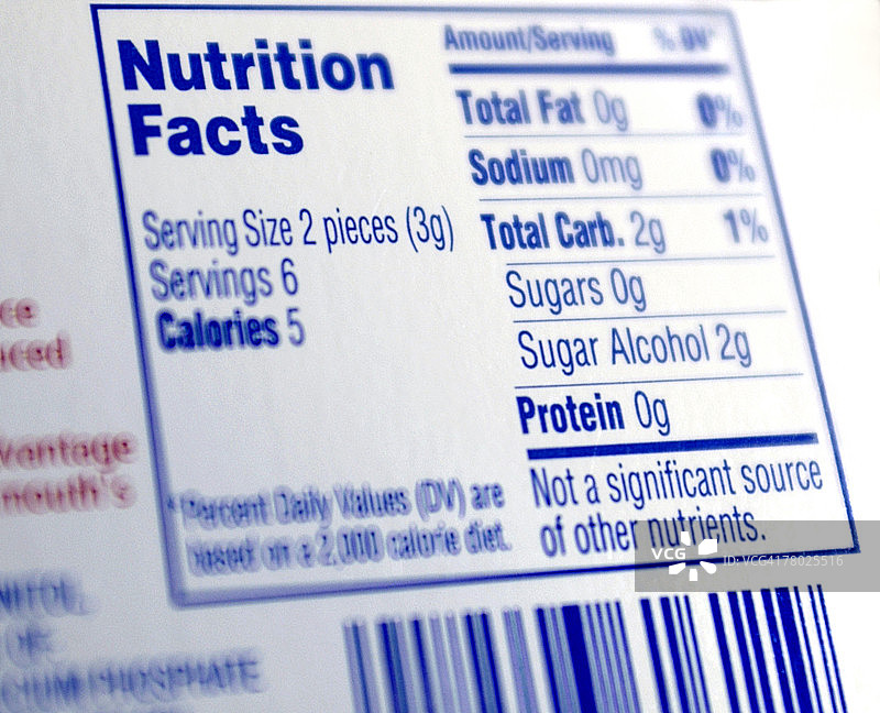 营养成分标签图片素材