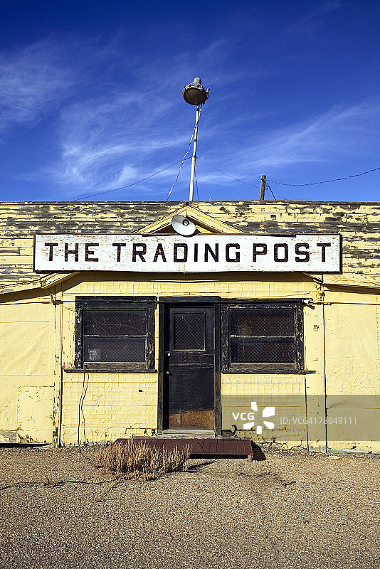 科罗拉多州的废弃贸易站图片素材