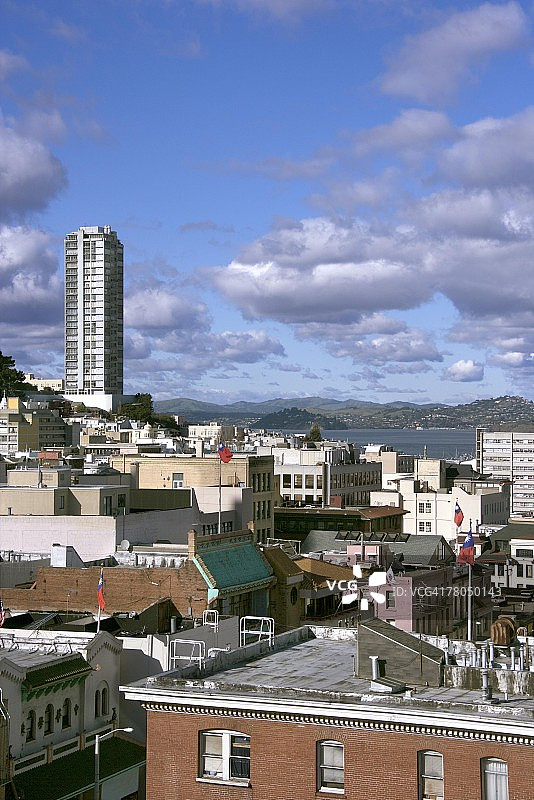 旧金山屋顶城市景观图片素材