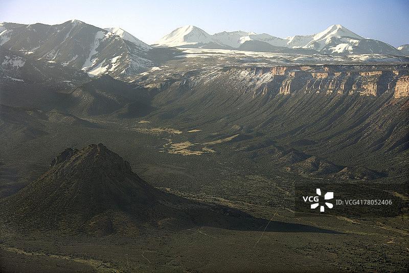 犹他州峡谷地国家公园鸟瞰图图片素材