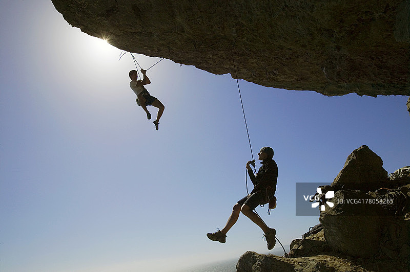 男士攀岩图片素材