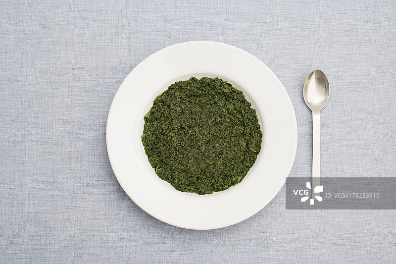 盘中菠菜静物图片素材