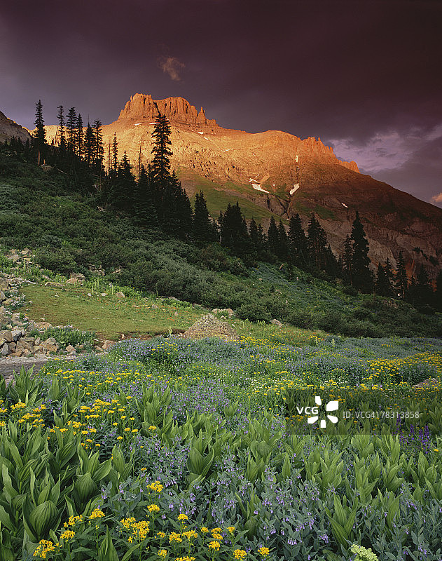 科罗拉多州**尤雷**波托西峰图片素材