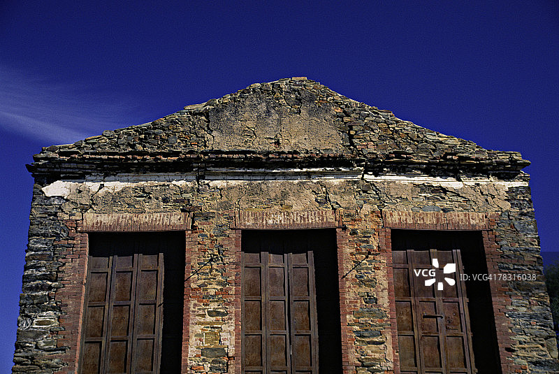 加利福尼亚州死亡谷巴拉瑞特鬼镇图片素材