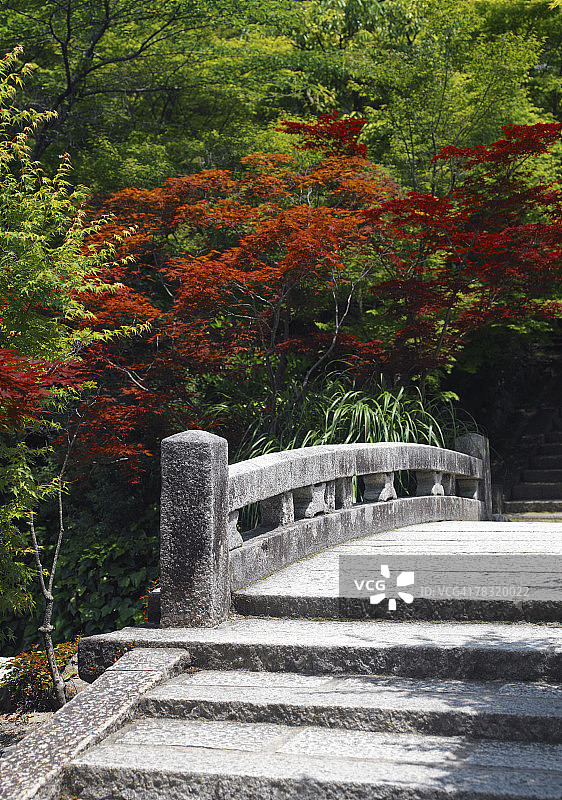 日本京都永观堂寺桥梁图片素材