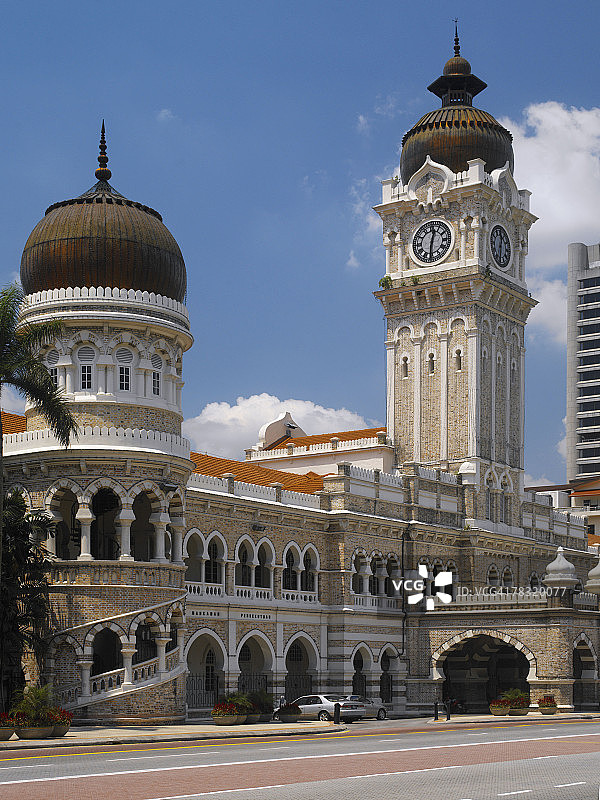 苏丹阿都沙末大厦与钟楼，吉隆坡，马来西亚图片素材