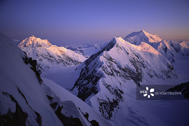 阿拉斯加德纳里国家公园，德纳里山卡辛岭图片素材