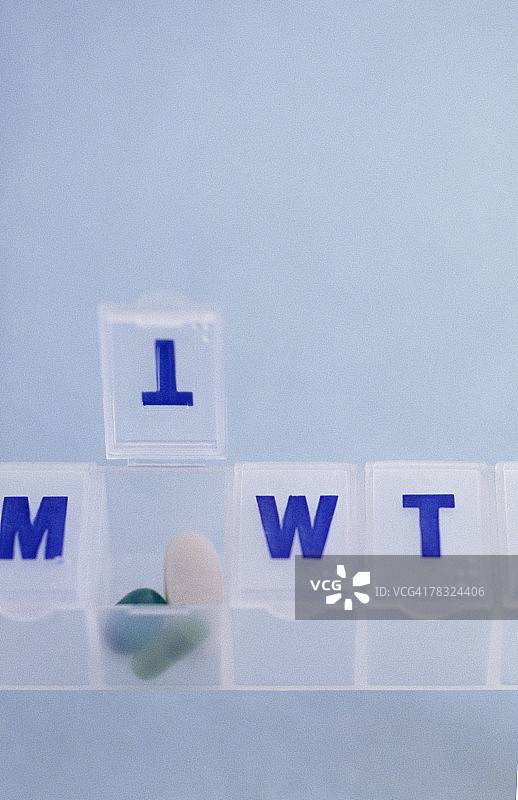 每周用药时间表药盒图片素材