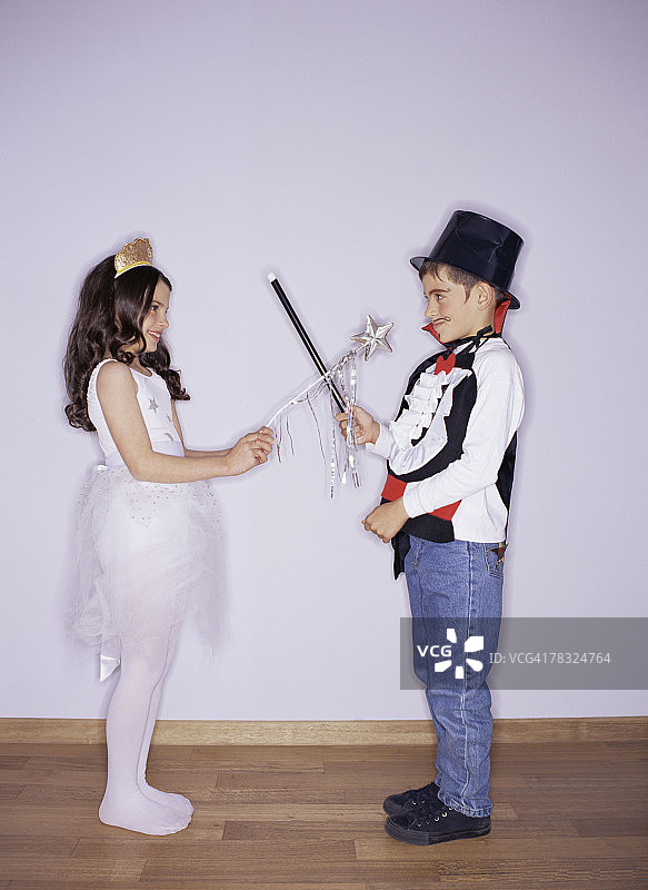 芭蕾舞者与魔术师图片素材