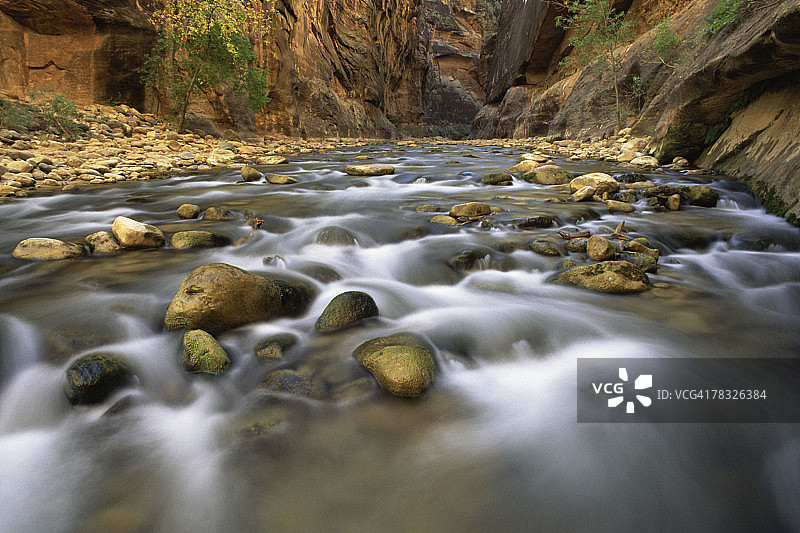 锡安国家公园的狭缝图片素材