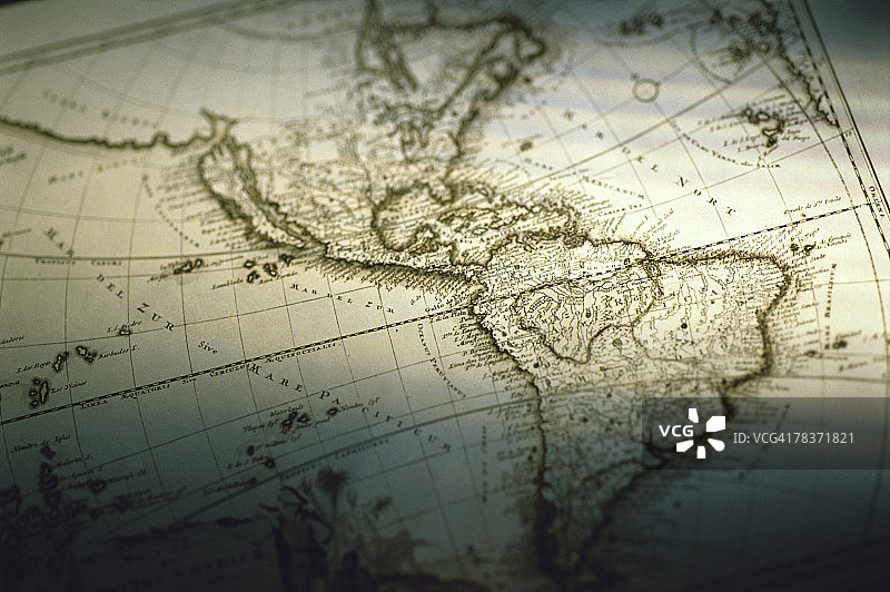 北美洲和南美洲地图图片素材