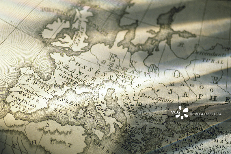 欧洲地图图片素材