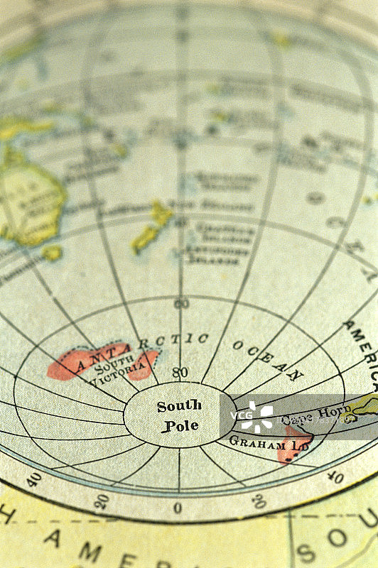 地图上的南极图片素材