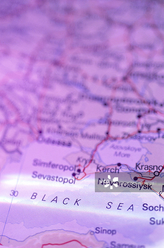 地图上的黑海图片素材