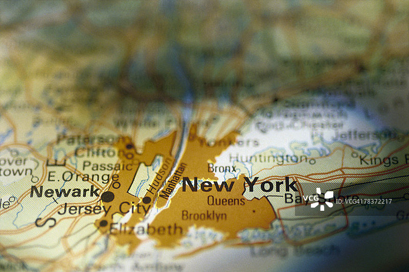 地图上的纽约图片素材