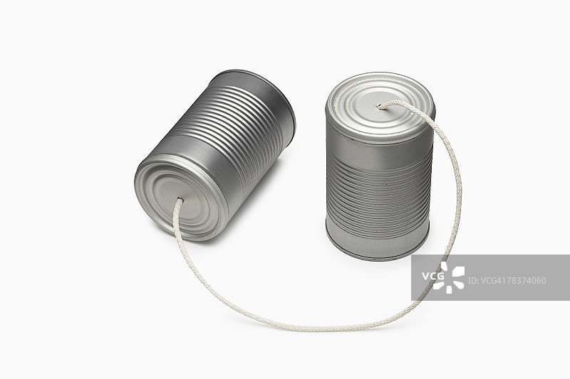 铁罐电话图片素材