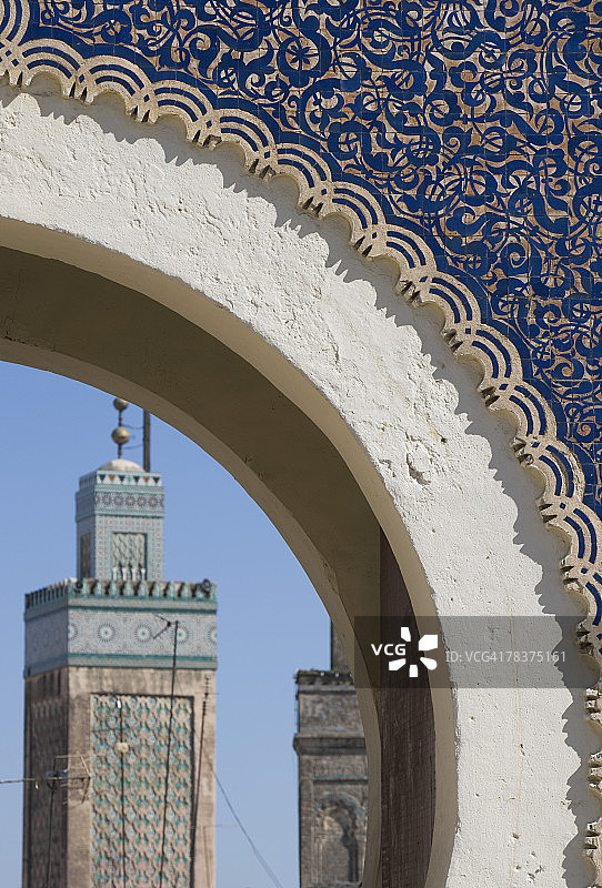 摩洛哥非斯，布日卢门图片素材