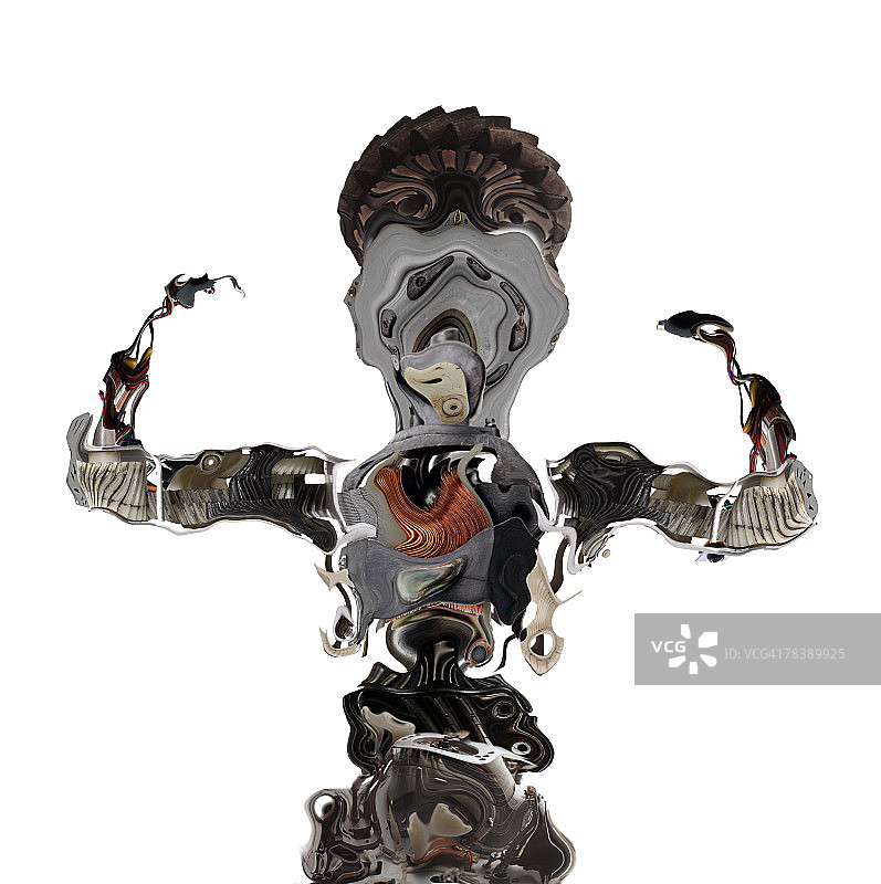 被电路覆盖的男人图片素材