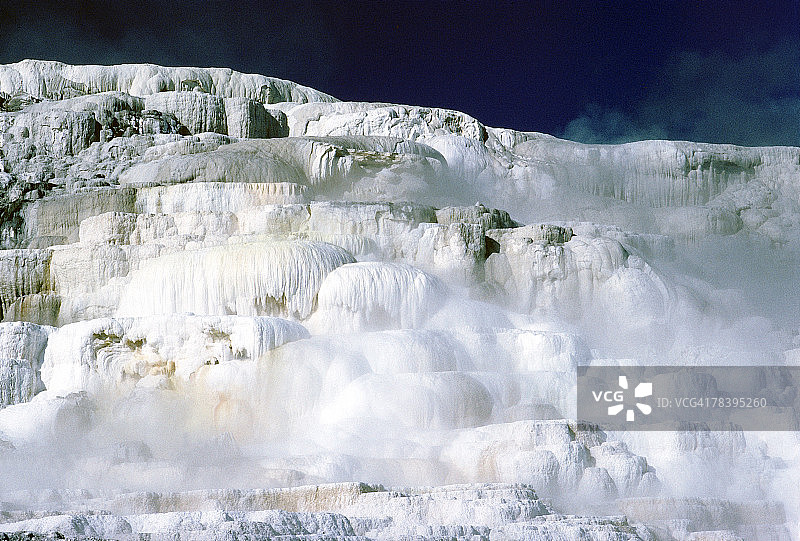 黄石国家公园的密涅瓦梯田图片素材