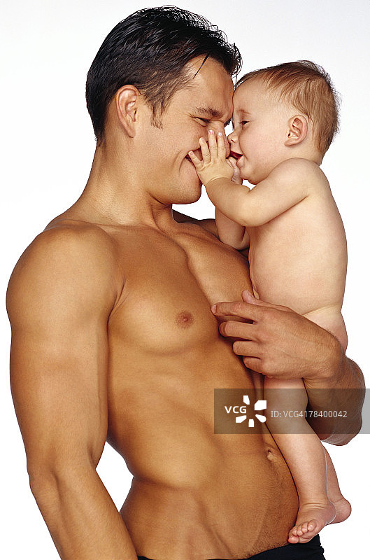 父亲和孩子图片素材