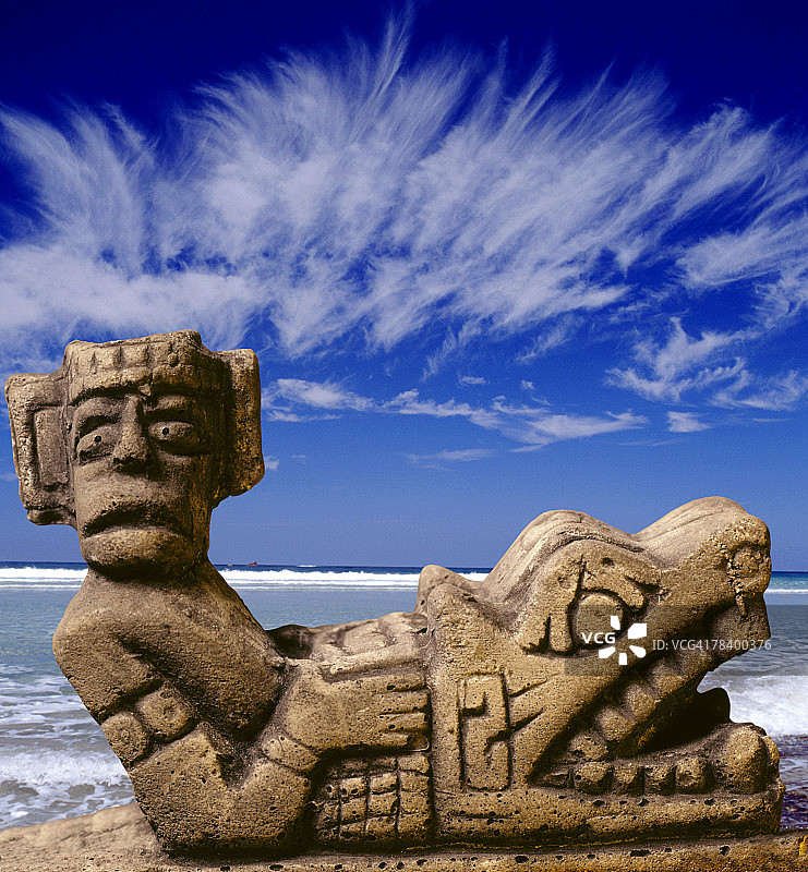 查克穆尔，墨西哥坎昆图片素材