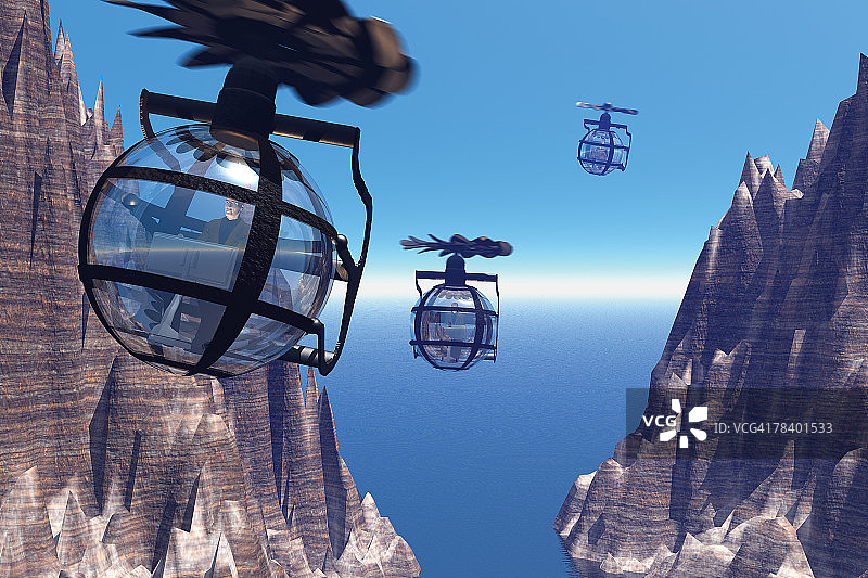 未来感直升机图片素材
