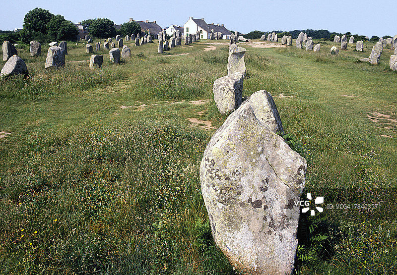 法国史前立石图片素材