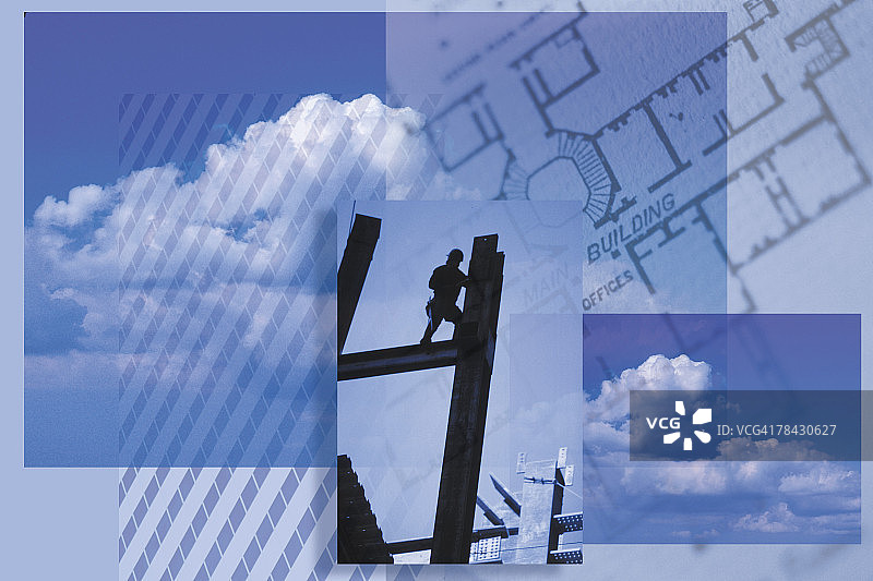 建筑与工程主题合成图图片素材