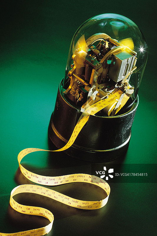 古董股票行情自动收录机图片素材