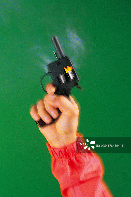 手鸣发令枪图片素材