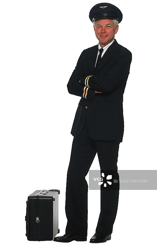身穿制服的飞行员图片素材