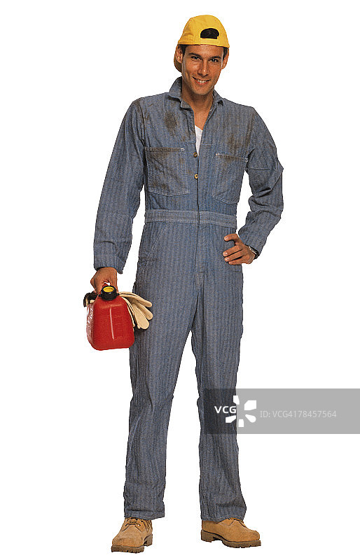 穿工作服的维修工人图片素材