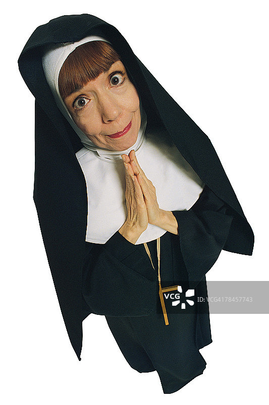 祈祷的修女图片素材