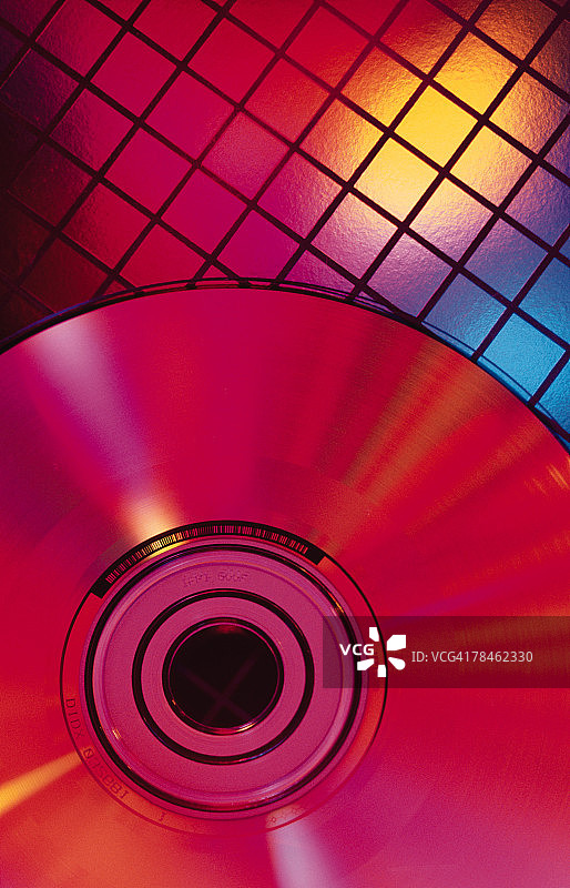 网格上的CD光盘图片素材