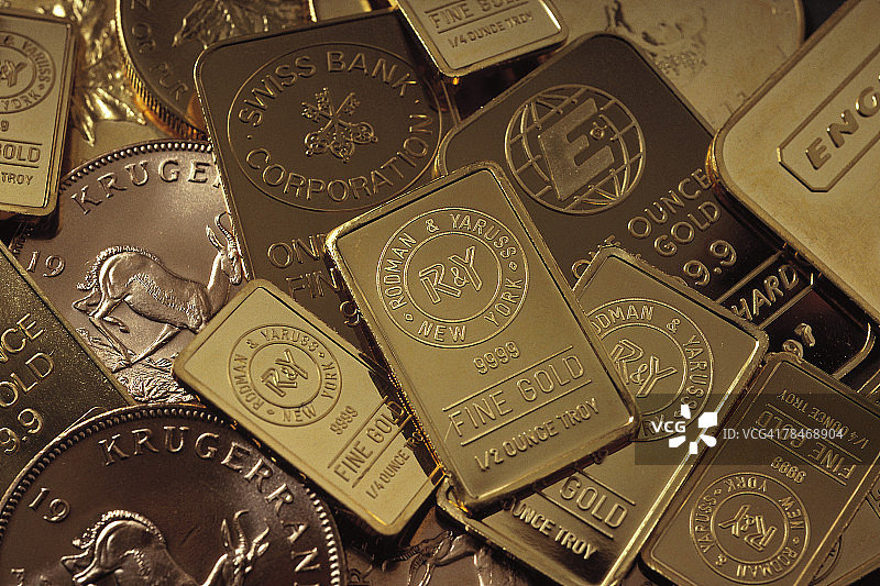 南非金币和金条图片素材