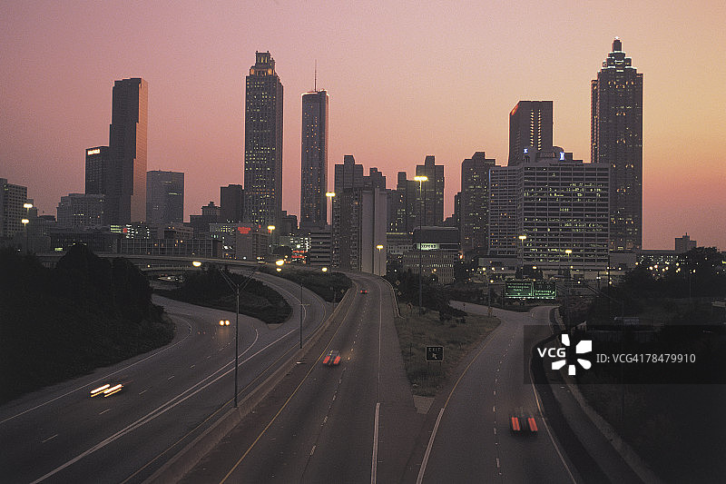 亚特兰大城市天际线图片素材