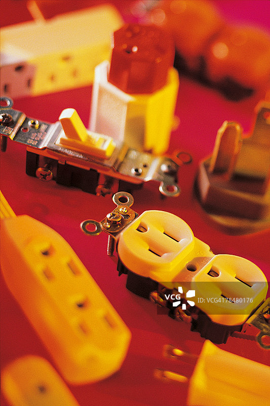 电源插座和开关图片素材